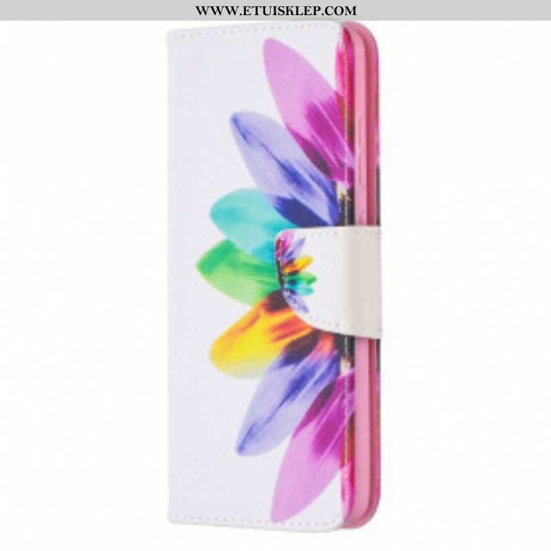 Etui Folio do Samsung Galaxy A52 4G / A52 5G / A52s 5G Akwarela Kwiat